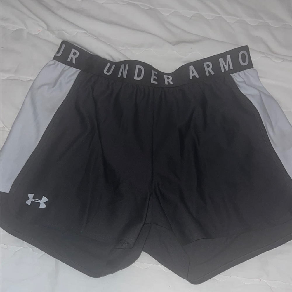 Under Armour Black and Gray Athletic Shorts